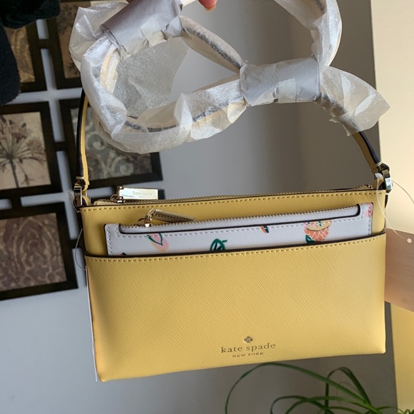 Authentic Kate Spade Saffiano leather top zip Crosby w large card holder - Picture 11 of 15